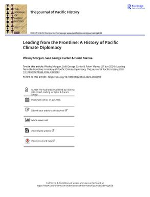 Leading from the Frontline: A History of Pacific Climate Diplomacy