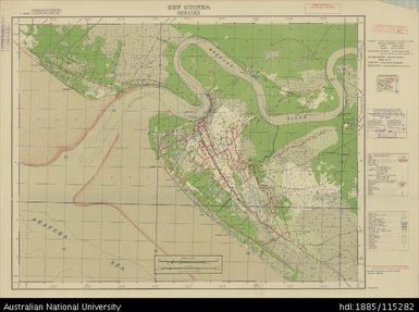 Papua New Guinea, Merauke, Artillery series, Sheet 2075, 1:25 000, 1944