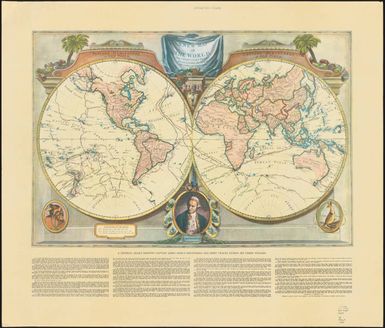 A new map of the world with Captain Cook's tracks, his discoveries and those of the other circumnavigators