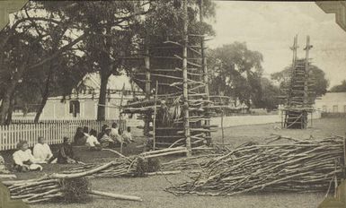 Storage of yams and kava roots, Tonga