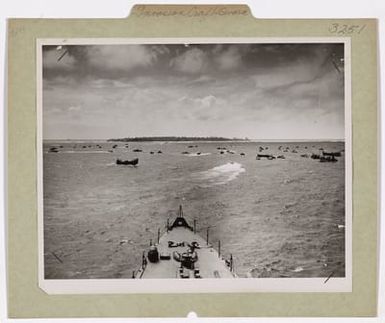 Invasion Craft Swarm to Beach at Kwajalein