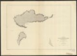 Océan Pacifique, Iles Marquises, Iles Hiva-Oa, Tahuata et Motane / plan levé en Janvier 1882 ... Dépôt des cartes et plans de la marine, 1884