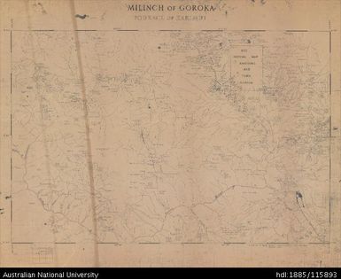 Papua New Guinea, Milinch of Goroka (Fourmil of Karimui), Milinch series, 1955, 1:63 360