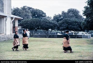 Tonga - four Pacific Islander women and a baby