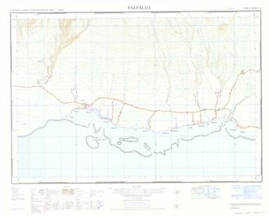 Western Samoa topographical map 1:20,000: Falealili (Sheet 26)
