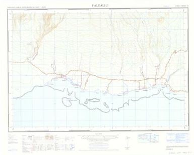 Western Samoa topographical map 1:20,000: Falealili (Sheet 26)