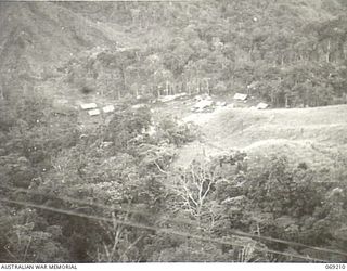 NEW GUINEA. APRIL, 1944. VIEW OF GUY'S POST TAKEN FROM THE LOWER SLOPES OF SHAGGY RIDGE