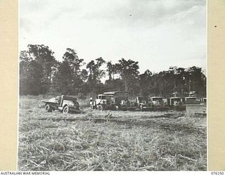 LAE, NEW GUINEA. 1944-09-27. SCRAPPED VEHICLES SITUATED AT THE 43RD FIELD ORDNANCE DEPOT