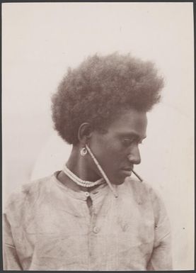 A young man of Mota Lava, Banks Islands, 1906 / J.W. Beattie
