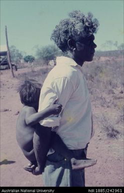 Aboriginal man and child