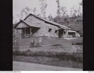 THORPEVILLE, NEW GUINEA. 1943-06-29. ST. PATRICK'S ROMAN CATHOLIC CHURCH AT THE 113TH AUSTRALIAN CONVALESCENT DEPOT WAS BUILT BY MEMBERS OF THE STAFF AND PATIENTS, AND BY N393145 PADRE P. AYLWARD ..