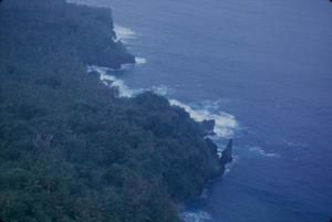 [Aerial view of coastline of American Samoa]