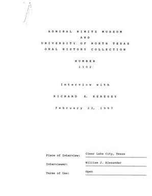 Oral History Interview with Richard Keresey, February 27, 1997