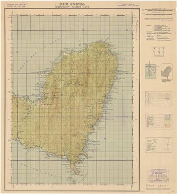 Normanby Island east / compilation and drawing, surveyed and compiled by  3 Aust. Field Survey Coy. A.I.F. ; reproduction, 2/1 Aust. Army Topo. Survey Coy