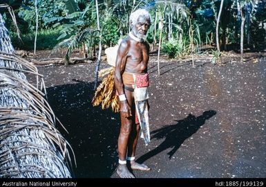 Malo man dressed up, Malo, north island, New Hebrides