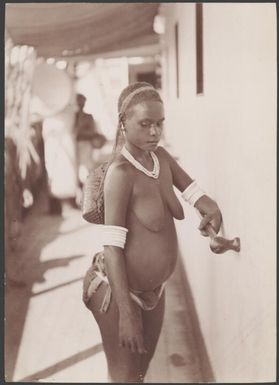 A young woman of Vella Lavella, Solomon Islands, 1906 / J.W. Beattie