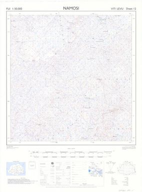 Fiji 1:50,000: Namosi (Sheet Viti Levu 12)