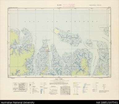 Indonesia, Western New Guinea, Babo, Series: Nederlands-Nieuw-Guinea, Sheet 12-J, 1958, 1:100 000