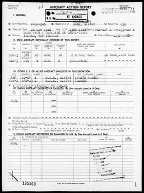 VMSB-245 - ACA reps nos 232-233 - Reconnaissance & bombing of targets in the Yap Area, Carolines on 5/24 & 25/1945
