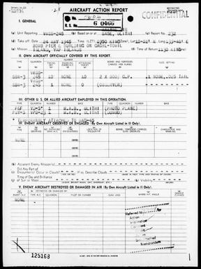 VMSB-245 - ACA reps nos 232-233 - Reconnaissance & bombing of targets in the Yap Area, Carolines on 5/24 & 25/1945