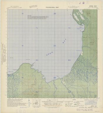 New Britain, provisional map (Open Bay)