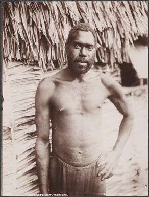 A man of Raga, New Hebrides, 1906 / J.W. Beattie