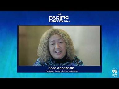 Sose Annandale, facilitator with Tautai o le Moana (NZPPA)