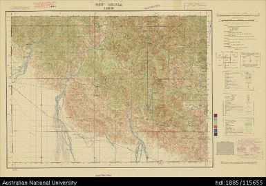 Papua New Guinea, Southern New Guinea, Leron, 1 Inch series, Sheet 1667, 1944, 1:63 360