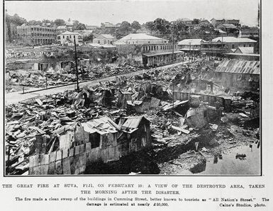 The Great Fire At Suva, Fiji, On February 10