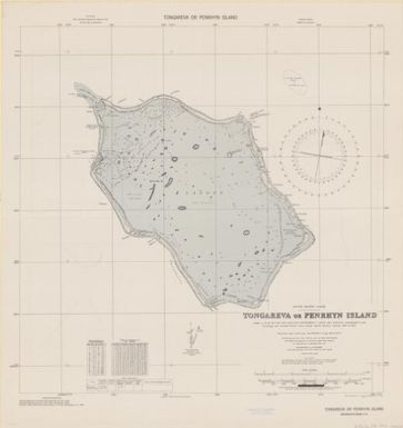 Tongareva or Penrhyn Island : from a plan by the New Zealand Government Lands and Surveys Department, 1932