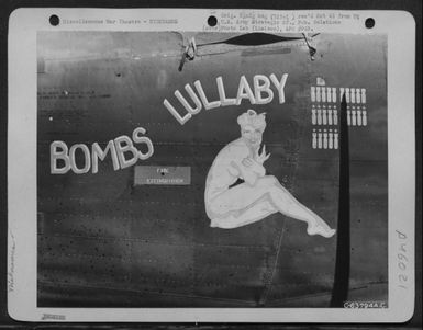 The Consolidated B-24 Liberator "Bombs Lullaby" At An Airfield On Kwajalein, Marshall Islands, July 1944. (U.S. Air Force Number C63794AC)