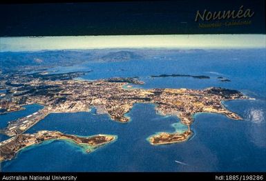 New Caledonia - high aerial image of Nouméa Harbour