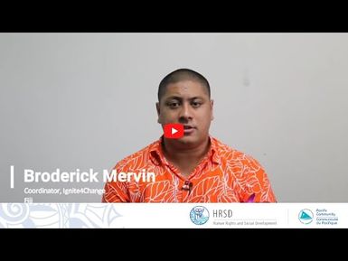 16 Days of Activism - Broderick Mervyn, Fiji