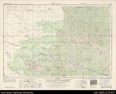 Papua New Guinea, Wabag, Series: AMS T504, Sheet SB 54-8, 1963, 1:250 000