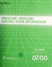 Medicare/Medicaid nursing home information, 1987-1988