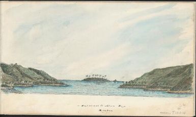 Entrance to Apoa Bay, Riatea [i.e. Raiatea], French Polynesia, ca. 1850