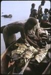 Getting fish for wa'i--bush people come to the sea to get fish for the upcoming marriage feast