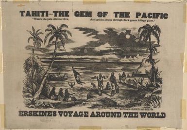 Erskine's voyage around the world, Tahiti the gem of the Pacific / Bricher-Russell sc