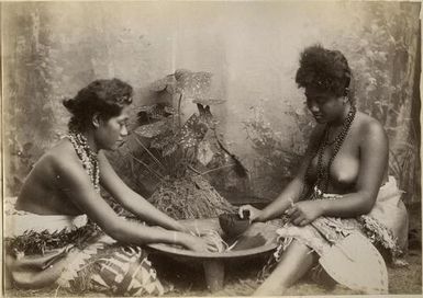 Kava-making, Samoa