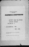 Patrol Reports. East New Britain District, Kokopo, 1954 - 1955