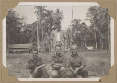 Mess staff at General Robertson's mess, Jacquinot Bay, New Britain Island, Papua New Guinea, 1945 / Alfred Amos