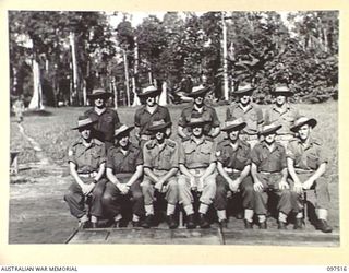 TOROKINA, BOUGAINVILLE. 1945-10-05. MEMBERS OF HEADQUARTERS COMPANY, 57/60 INFANTRY BATTALION, 15 INFANTRY BRIGADE