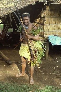 Ben Burt Malaita PhotosStephen Binalu, second son of Rofate'e, dressed in 'traditional' style