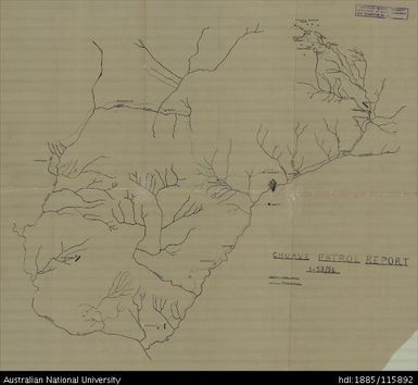 Papua New Guinea, Simbu (Chimbu) Province, Chuave Patrol Report 1 of 53-54, 1954, 1:63 360