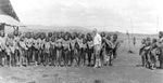 Divine Word Mission, Mount Hagen, 1934, showing A.J. Bearup cleaning people's arms for TB skin tests [G. Heydon]