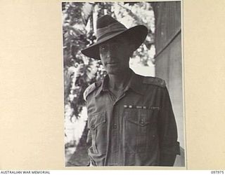 CAPE PUS, NEW GUINEA. 1945-10-10. LIEUTENANT COLONEL P.K. PARBURY, COMMANDING OFFICER 2/7 INFANTRY BATTALION