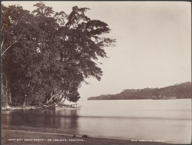 The Southern Cross on Roas Bay, viewed from the north, Malaita, Solomon Islands, 1906 / J.W. Beattie