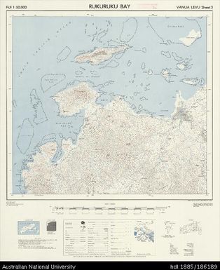 Fiji, Vanua Levu, Rukuruku Bay, Series: X754, Sheet 3, 1961, 1:50 000