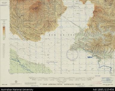 Papua New Guinea, New Guinea, Pagura, Aeronautical Approach Chart Series, Sheet 988 D-II-G, 1957, 1:250 000