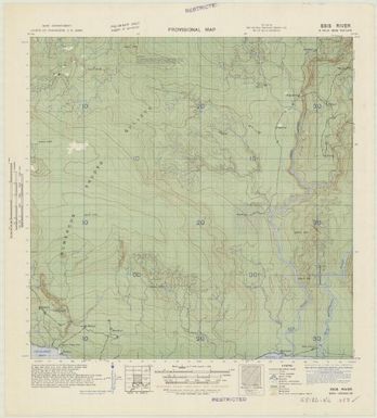 New Britain, provisional map (Esis River)